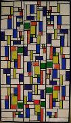 Theo van Doesburg Color designs for Stained-Glass Composition V. USA oil painting artist